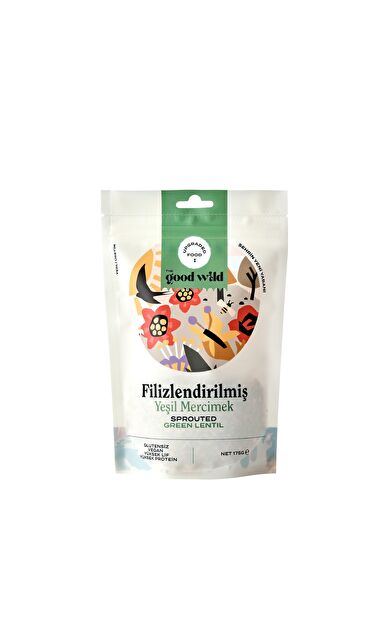 THE GOOD WILD Filizlendirilmiş Yeşil Mercimek 175g