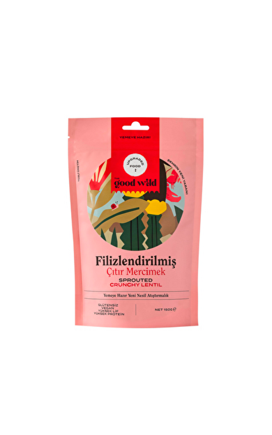 THE GOOD WILD Filizlendirilmiş Çıtır Mercimek 150g