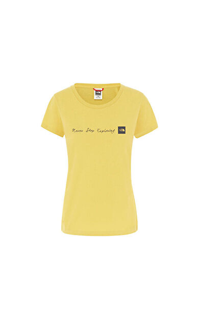 The North Face Sarı Kadın Günlük Tişört NF00A6PRZBJ1 W Nvr Stp Exploring Tee