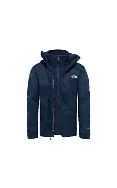 The North Face Erkek Outdoor Montu Lacivert M Evolve ii Triclimate Jacket NF00CG55H2G1