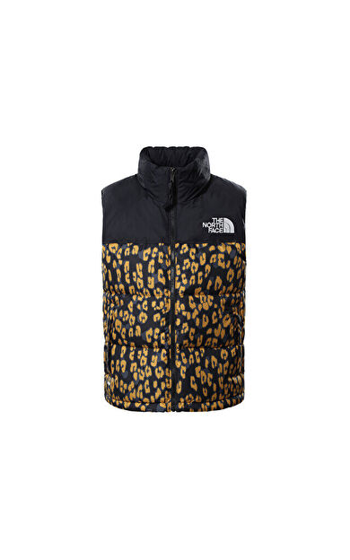 The North Face W Printed 1996 Retro Nuptse Vest Kadın Yeleği NF0A5IXL28A1 Siyah