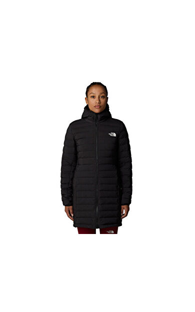 The North Face W Belleview Stretch Down Parka Kadın Outdoor Parka (600 Dolgu Kaz Tüyü) NF0A7UK74H01 Siyah