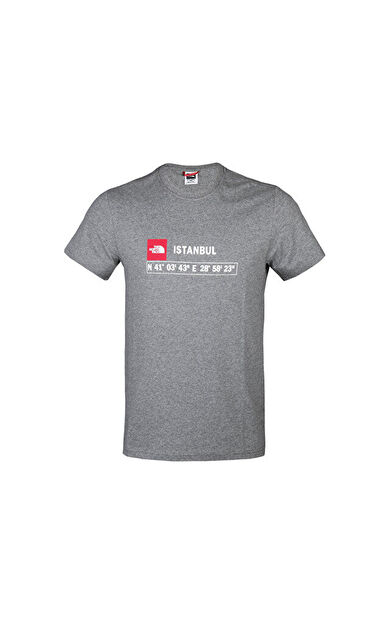 The North Face M Gps Tee  istanbul Rec Erkek Günlük Tişört NF0A7ZC2DYY1 Gri