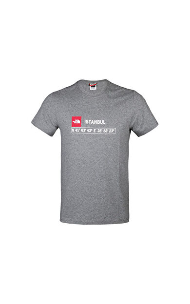 The North Face M Gps Tee  istanbul Rec Erkek Günlük Tişört NF0A7ZC2DYY1 Gri