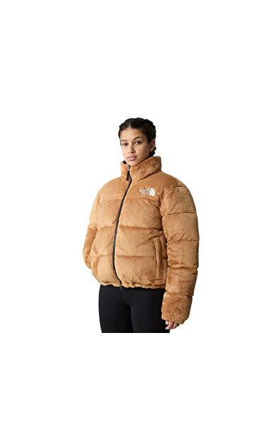 The North Face W Versa Velour Nuptse Kadın Outdoor Montu (600 Dolgu Kaz Tüyü) NF0A84F9I0J1 Kahverengi