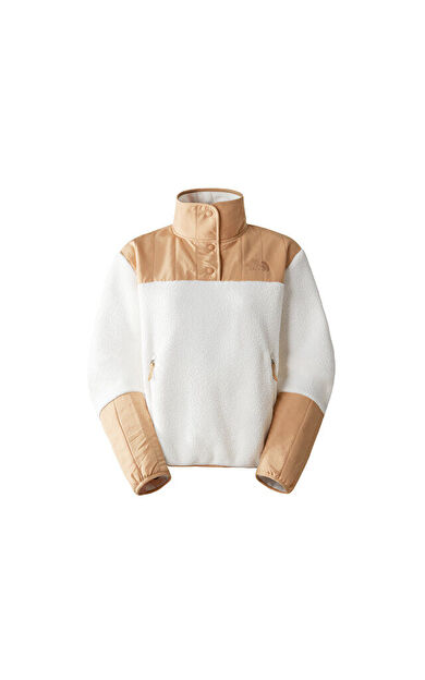 The North Face W Cragmont Fleece 1/4 Snap Kadın Outdoor Polar Sweatshirts NF0A84IBLDI1 Beyaz