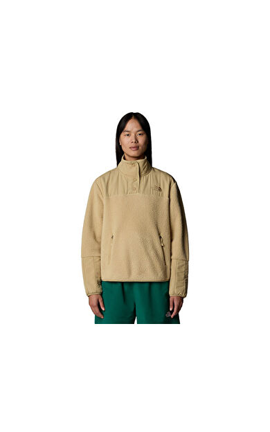 The North Face W Cragmont Fleece 1/4 Snap Kadın Günlük Polar Sweatshirts NF0A84IBLK51 Krem