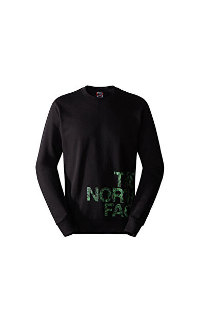 The North Face M Blown Up Logo Crew Erkek Outdoor Sweatshirts NF0A854AJK31 Siyah