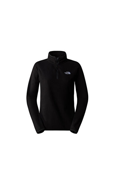 The North Face W 100 Glacier 1/4 Zip Kadın Polar Sweatshirts NF0A855M4H01 Siyah