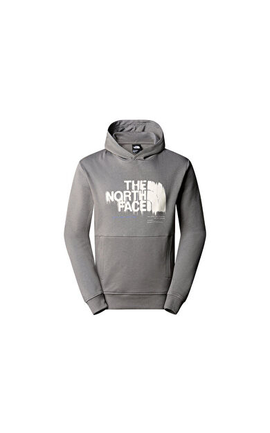 The North Face M Graphic Hoodie 3 Erkek Günlük Sweatshirt NF0A87ET0UZ1 Gri