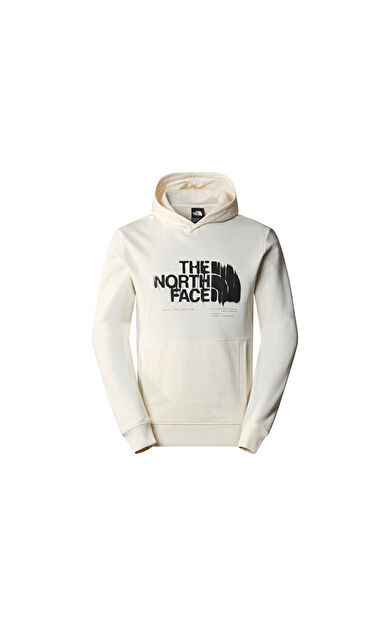 The North Face M Graphic Hoodie 3 Erkek Günlük Sweatshirt NF0A87ETQLI1 Krem