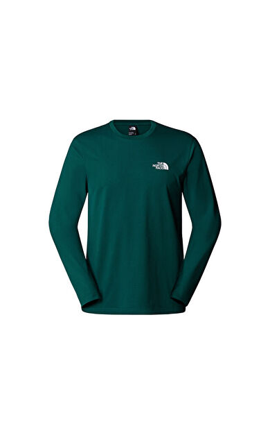 The North Face M L/S Simple Dome Tee Erkek Günlük Uzun Kollu Tişört NF0A87QN6GI1 Yeşil