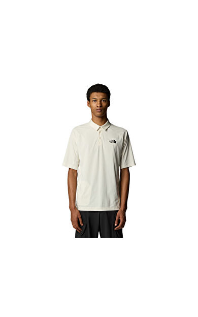 The North Face M Packable Ss Polo Erkek Günlük Polo Yaka Tişört NF0A883KQLI1 Beyaz