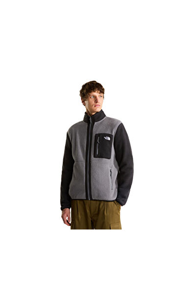 The North Face M YUMIORI FULL ZIP Erkek Outdoor Polar Ceket NF0A883RRPI1 Gri