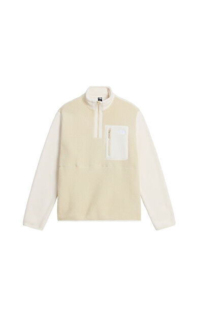 The North Face M YUMIORI 1/4 ZIP Erkek Outdoor Çeyrek Fermuarlı Polar Üst NF0A883SMIA1 Bej