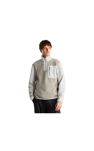 The North Face M YUMIORI 1/4 ZIP Erkek Outdoor Çeyrek Fermuarlı Polar Üst NF0A883SSM41 Bej