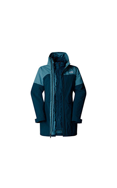 The North Face W Dryvent Mono Triclimate Parka Kadın Outdoor Montu NF0A88T94OJ1 Mavi