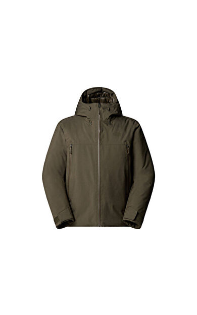 The North Face M Mtn Range Down Hooded Jacket Erkek Outdoor Montu (600 Dolgu Kaz Tüyü) NF0A88WD21L1 Yeşil
