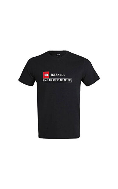 The North Face M S/S Gps Tee Istanbul Erkek Günlük Tişört NF0A8B4KJK31 Siyah