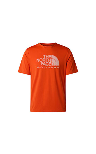 The North Face M 24/7 S/S TEE LOGO GRAPHIC REG Erkek Outdoor Tişörtü NF0A8BEJG6L1 Turuncu