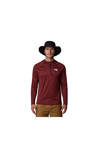 THE NORTH FACE M Sunriser Hoodie Erkek Outdoor Uzun Kollu Tişört NF0A8BN80VO1 Kahverengi