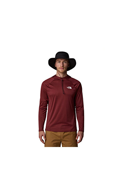 THE NORTH FACE M Sunriser Hoodie Erkek Outdoor Uzun Kollu Tişört NF0A8BN80VO1 Kahverengi