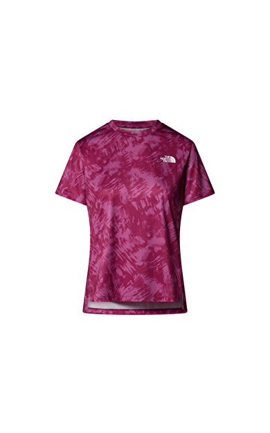 The North Face W Flex S/S Tee Reg Aop Kadın Antrenman Tişörtü NF0A8BQG85N1 Pembe