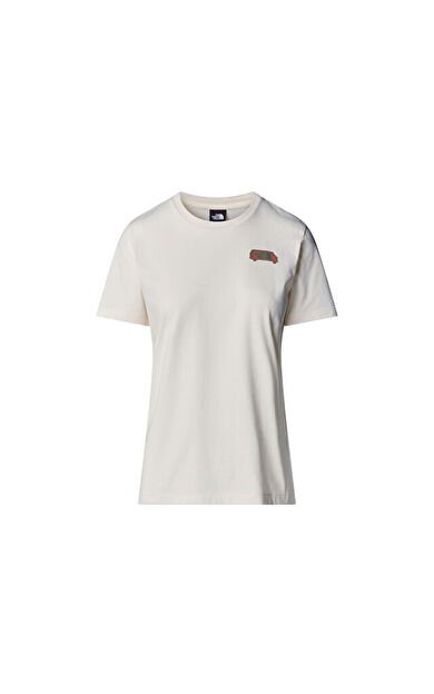 The North Face W Ss Outdoor Graphic Tee Kadın Outdoor Tişörtü NF0A8C22QLI1 Beyaz
