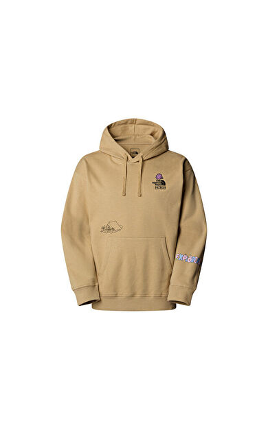 The North Face U Mountain Cleanup Oversized Hoodie Unisex Outdoor Sweatshirts NF0A8C2VLK51 Haki