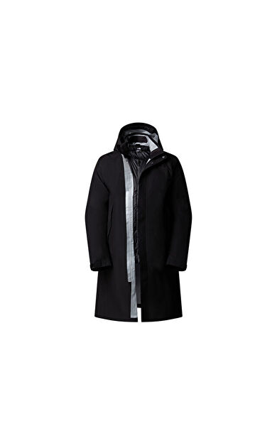 The North Face M Expedition Gtx 3-in-1 Down Hooded Park Erkek Outdoor Parka (700 Dolgu Kaz Tüyü) NF0A8CG7JK31 Siyah