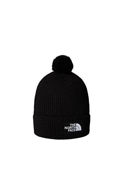 The North Face Tnf Logo Box Pom Beanie Bere NF0A8CHFJK31 Siyah