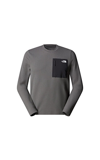 The North Face M Kecha Crew Erkek Outdoor Sweatshirts NF0A8CS9SOU1 Gri