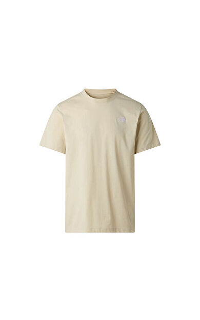 The North Face M EVOLUTION SIMPLE DOME REGULAR SHORT SL Erkek Outdoor Tişörtü NF0A8CZ2DOM1 Bej