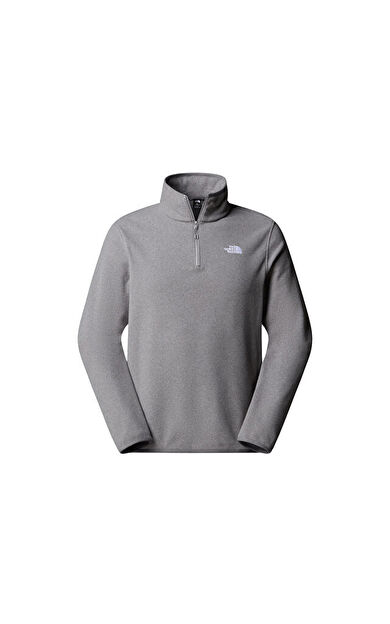 The North Face M Glacier Fleece 1/4 Zip Jacket Kadın Outdoor Parka NF0A8D0QCQI1 Gri