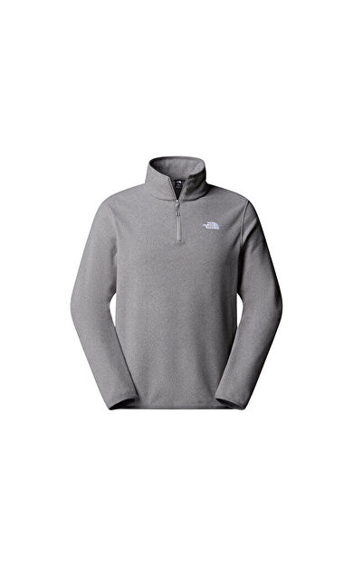 The North Face M Glacier Fleece 1/4 Zip Jacket Kadın Outdoor Parka NF0A8D0QCQI1 Gri