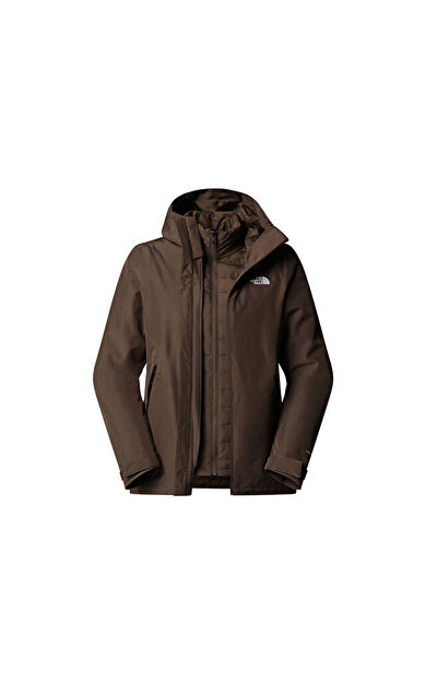 The North Face W Carto Mono Triclimate Hooded Jacket Kadın Outdoor Ceketi NF0A8D3D1OI1 Kahverengi