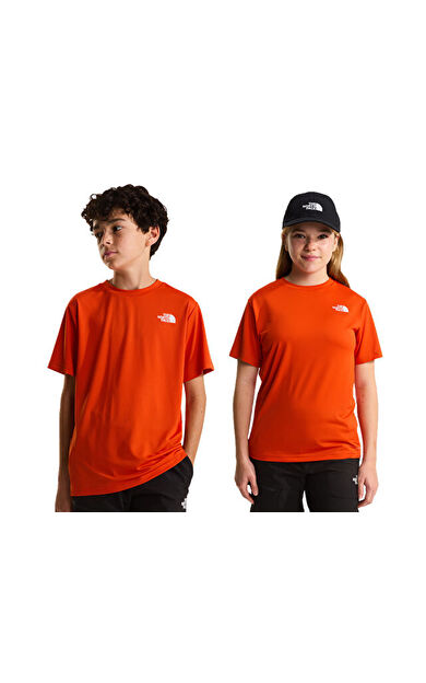 The North Face TEEN NEW 24/7 SS TEE Çocuk Outdoor Tişörtü NF0A8DF2G6L1 Turuncu