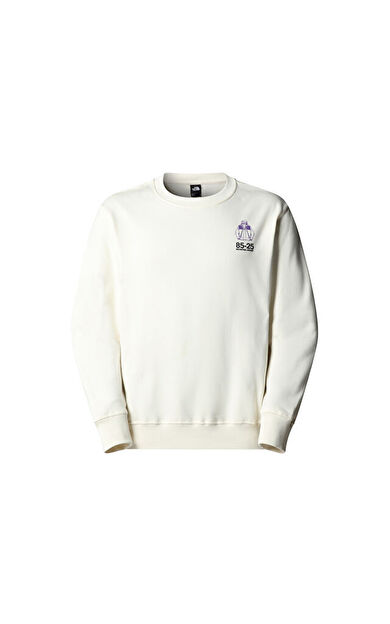 The North Face U Mnt Jacket Anniversary Relaxed Crew Unisex Günlük Sweatshirts NF0A8DN6QLI1 Beyaz