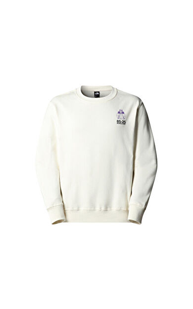 The North Face U Mnt Jacket Anniversary Relaxed Crew Unisex Günlük Sweatshirts NF0A8DN6QLI1 Beyaz