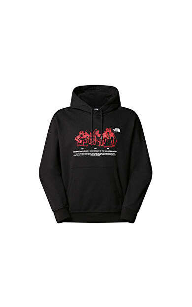The North Face U Mnt Jacket Anniversary Relaxed Hoodie Erkek Günlük Sweatshirts NF0A8DN7JK31 Siyah