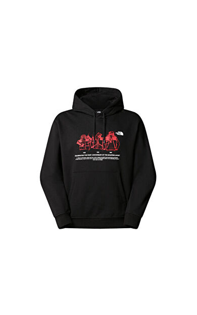 The North Face U Mnt Jacket Anniversary Relaxed Hoodie Erkek Günlük Sweatshirts NF0A8DN7JK31 Siyah