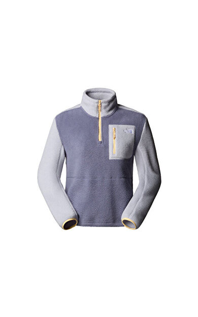 The North Face W Yumiori 1/4 Zip Kadın Outdoor Çeyrek Fermuarlı Polar Üst NF0A8E89EUO1 Mavi