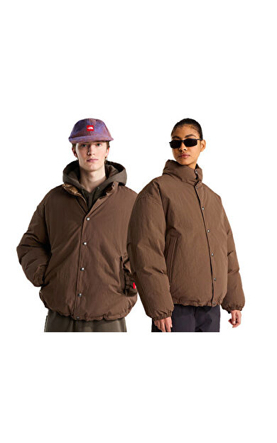 The North Face M TNF RED BOX DOWN JACKET Unisex Outdoor Montu (700 Dolgu Kaz Tüyü) NF0A8EGB1OI1 Kahverengi