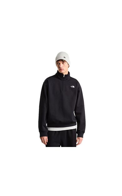 The North Face M TNF ESSENTIAL SIMPLE DOME RLX 1/4 ZIP Erkek Outdoor Sweatshirts NF0A8FD8JK31 Siyah