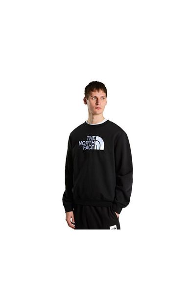 The North Face M TNF ESSENTIAL DREW PEAK REGULAR CREW Erkek Outdoor Sweatshirts NF0A8FD9JK31 Siyah