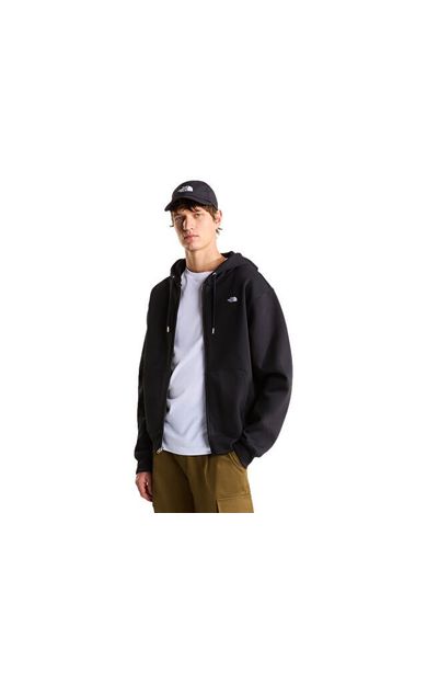 The North Face M TNF ESSENTIAL SIMPLE DOME RLX FULL ZIP Erkek Outdoor Ceket NF0A8FDEJK31 Siyah