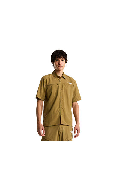 The North Face M Packable Short Sleeve Shirt Erkek Outdoor Kısa Kollu Gömlek NF0A8FTQ2EL1 Sarı