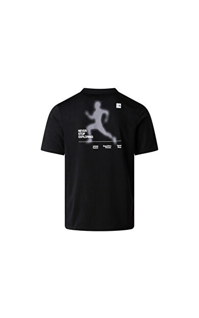 The North Face M BITMAP SILHOUETTE SHORT SLEEVES TEE-GR Erkek Outdoor Tişörtü NF0A8FTUJK31 Siyah
