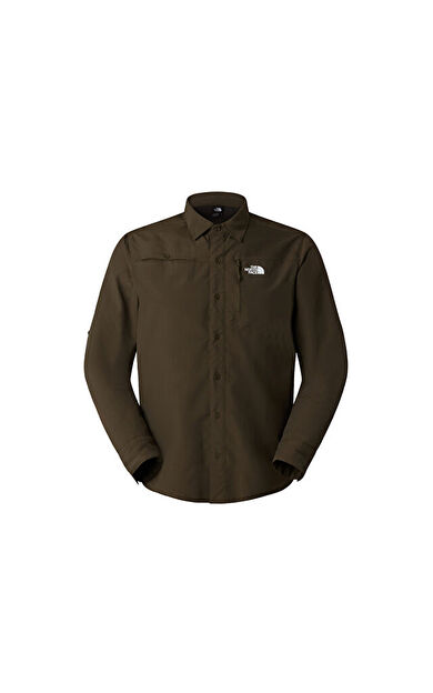 The North Face M Sequoia Long Sleeve Shirt Erkek Günlük Gömlek NF0A8FU521L1Yeşil