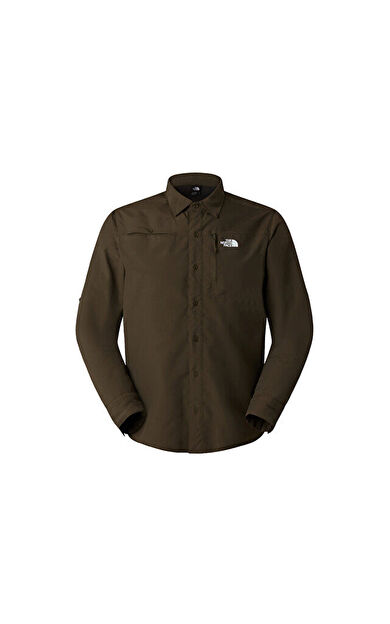 The North Face M Sequoia Long Sleeve Shirt Erkek Günlük Gömlek NF0A8FU521L1Yeşil